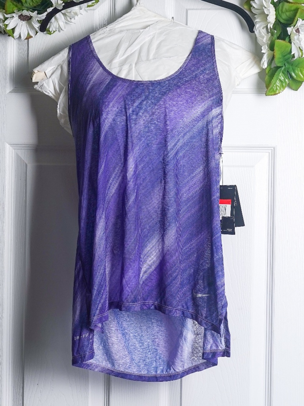 Nike Dri-Fit Breathe Tank Top Purple Racerback NWT size L